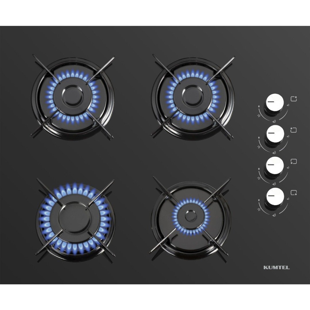 Kumtel Kristal Siyah Cam Ankastre Set (DA6-830 Davlumbaz + KO-40 TAHDF Ocak + B66 - SF2 Fırın) - Görsel 3