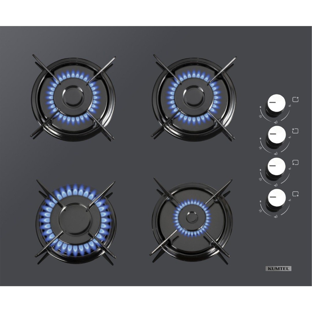 Kumtel Kristal Antrasit Ankastre Set (DA6-830 Davlumbaz - KO-40 TAHDF Ocak - B66 - Sf2 Fırın) - Görsel 3