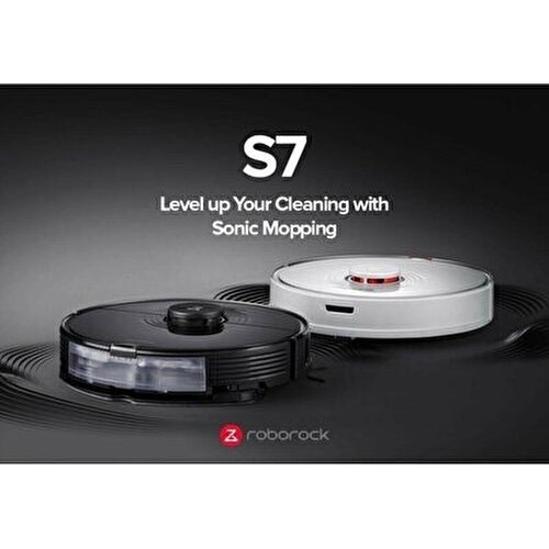 Roborock S7 Sonic Mopping Akıllı Robot Süpürge Siyah - Görsel 4