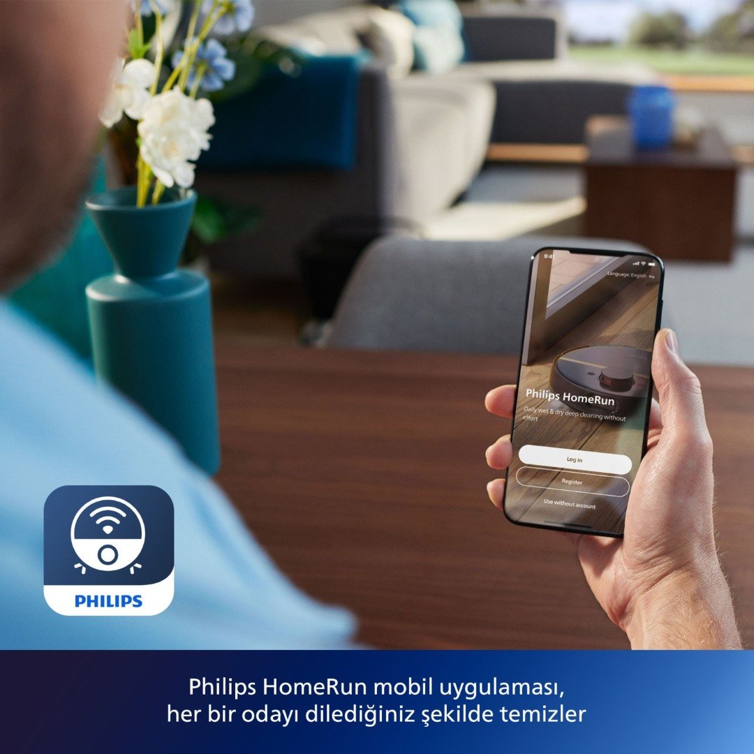 Philips 7000 Serisi 7000 Islak Kuru Robot Süpürge, 5000 PA,Titreşimli Mop,Sert Zemin ve Halıya Uygun, XU7000/01 - Görsel 6