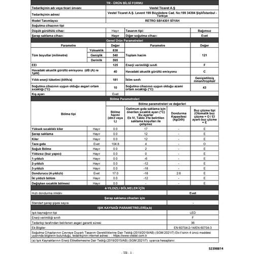 Vestel Retro SB14301 Kırmızı Buzdolabı - Görsel 5