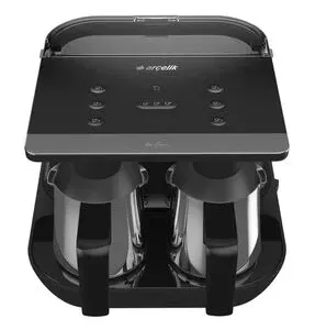 Arçelik TKM 9961 S Siyah Çelik İkili Türk Kahve Makinesi