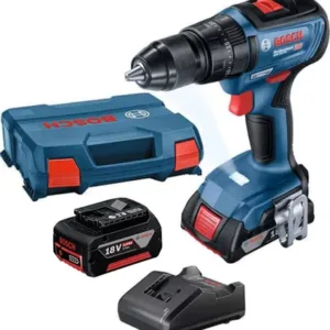 Bosch Professional GSB 18V-50 18V Darbeli 2.0 + 5.0 Ah Li-ion Çift Akülü Delme Vidalama - 06019h5103