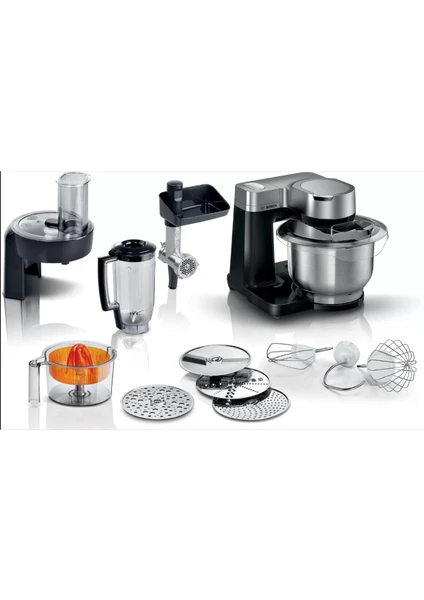 Bosch MUMS2VM40 900 W 3.8 lt Mutfak Şefi Gümüş